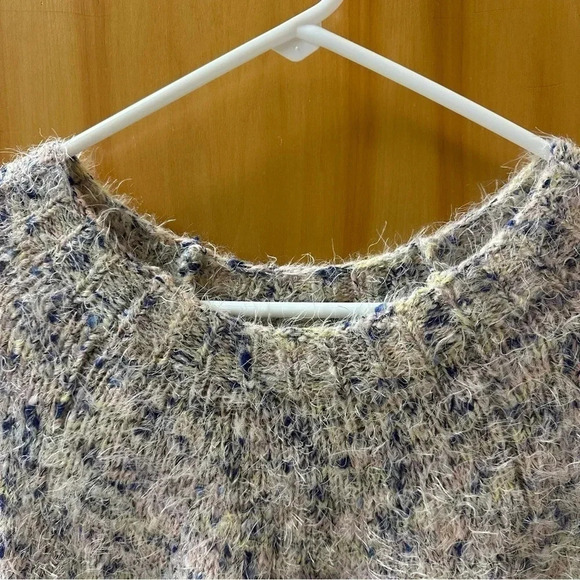 Lou & Grey women’s oversized multicolor eyelash pullover sweater. Soft! Size XS - Picture 3 of 6